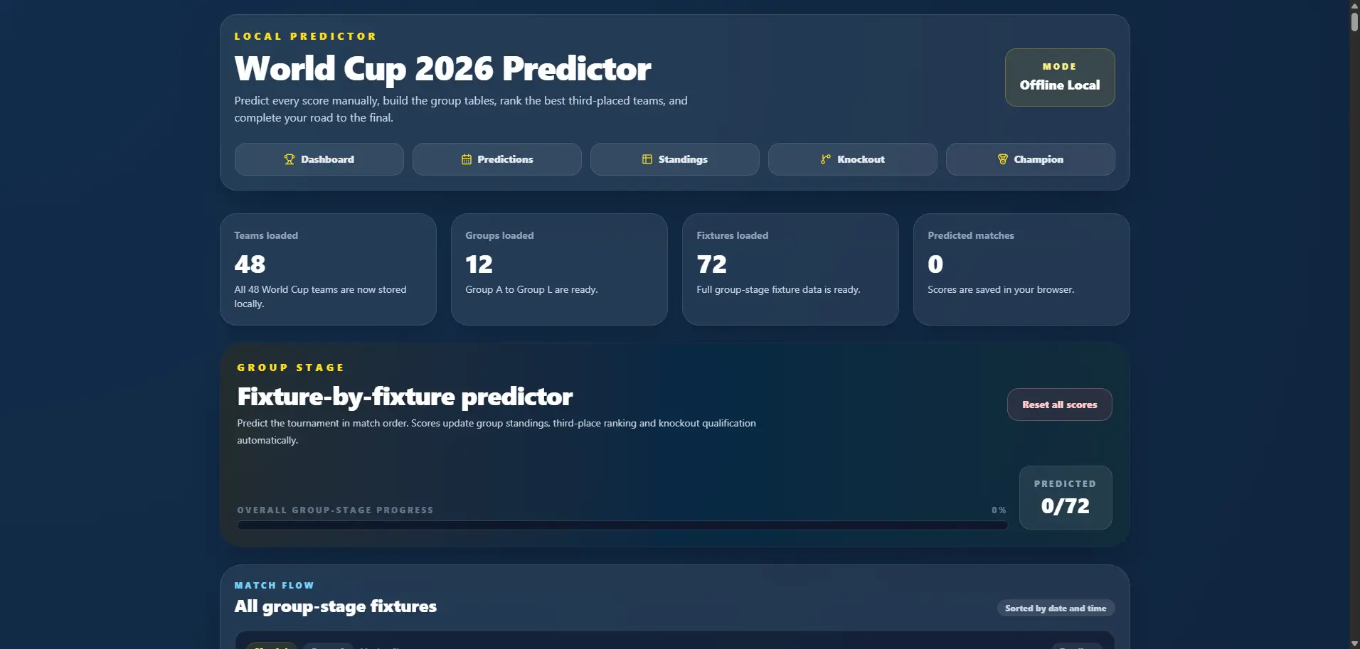 World Cup 2026 Predictor project preview